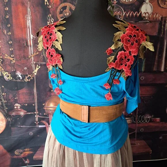 SHIELAY top, LIVA GIRL skirt, belt and headband complete outfit M - Picture 15 of 15